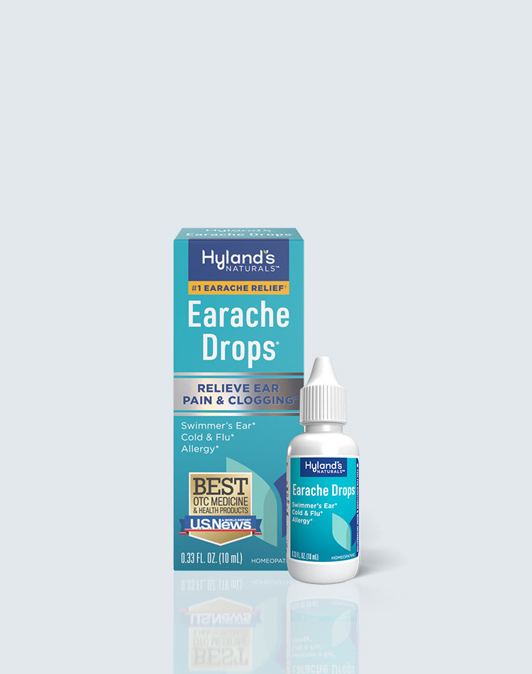 Earache Drops product packaging. 
