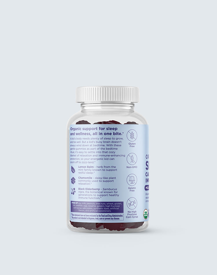 Organic Sleep Calm + Immunity container. 