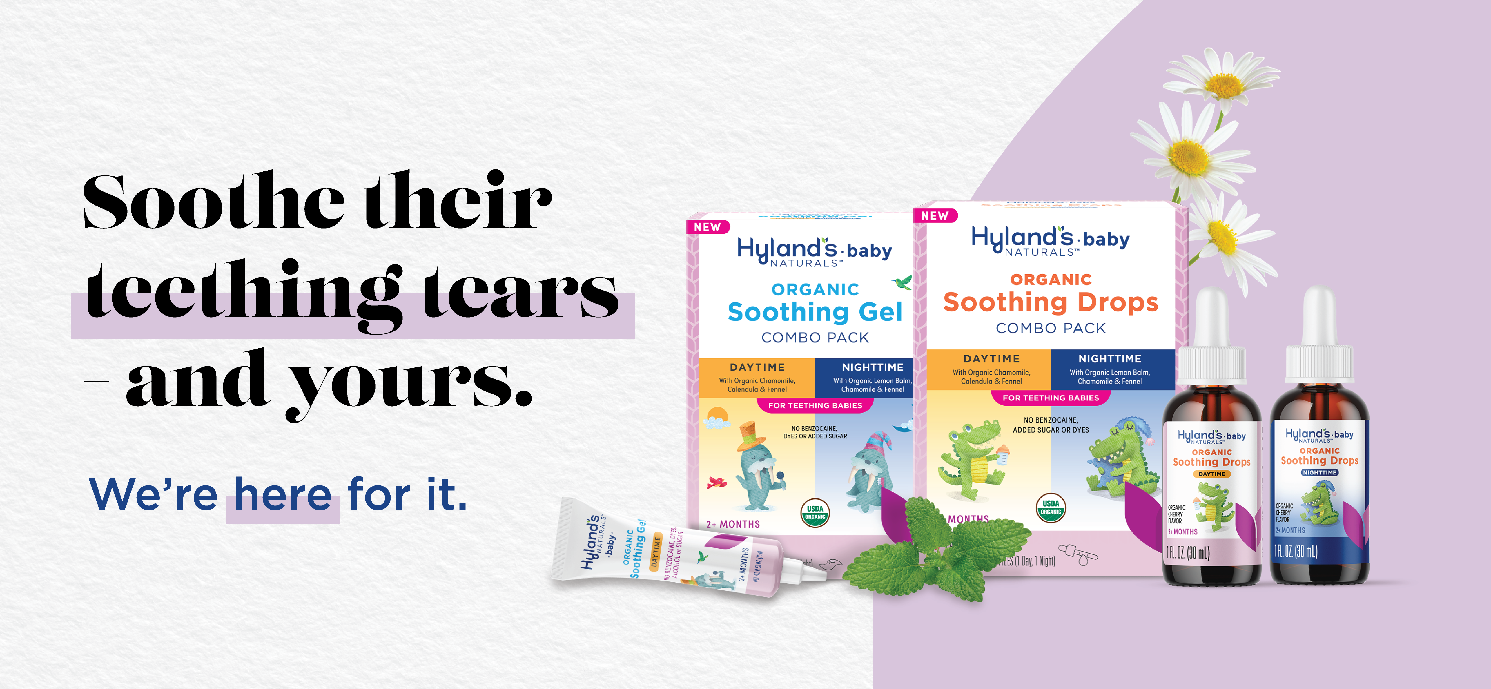 Soothe their teething tears - and yours. 