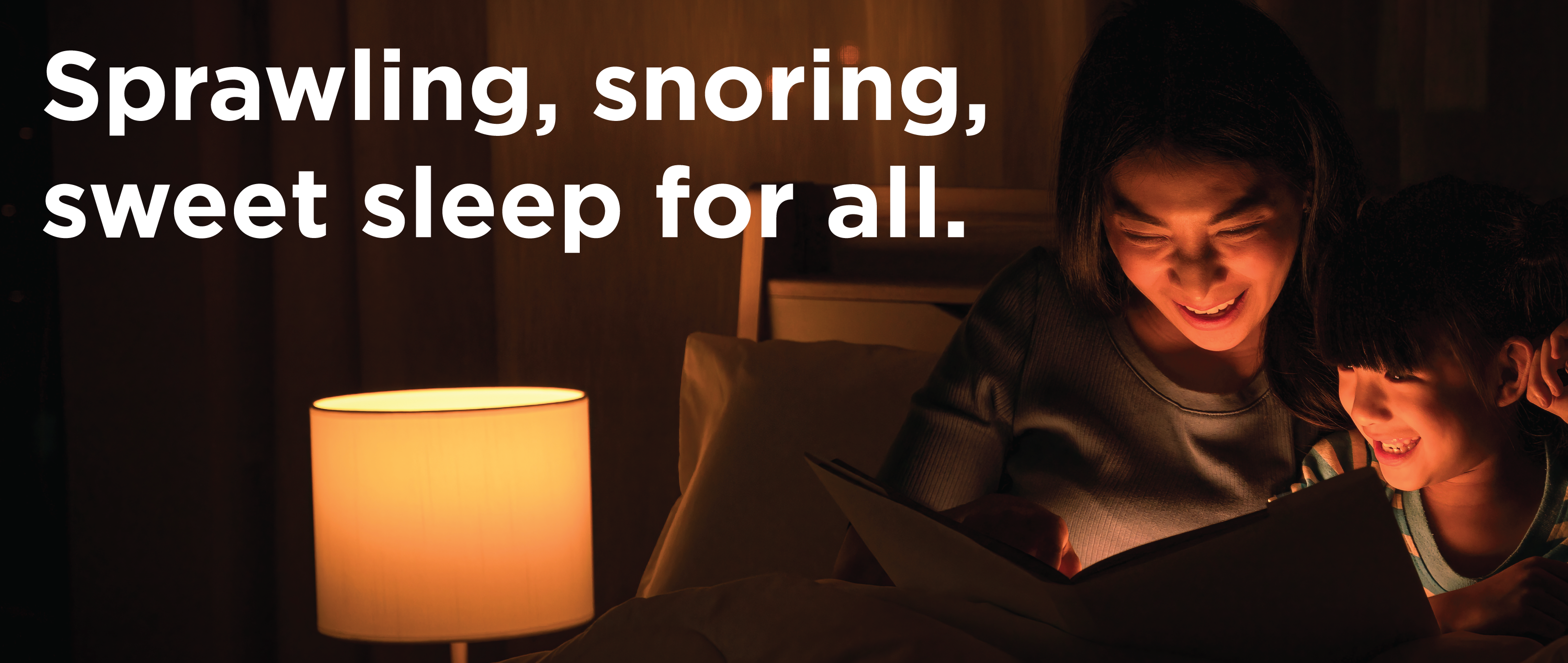 Sprawling, Snoring, Sweet sleep for all. 