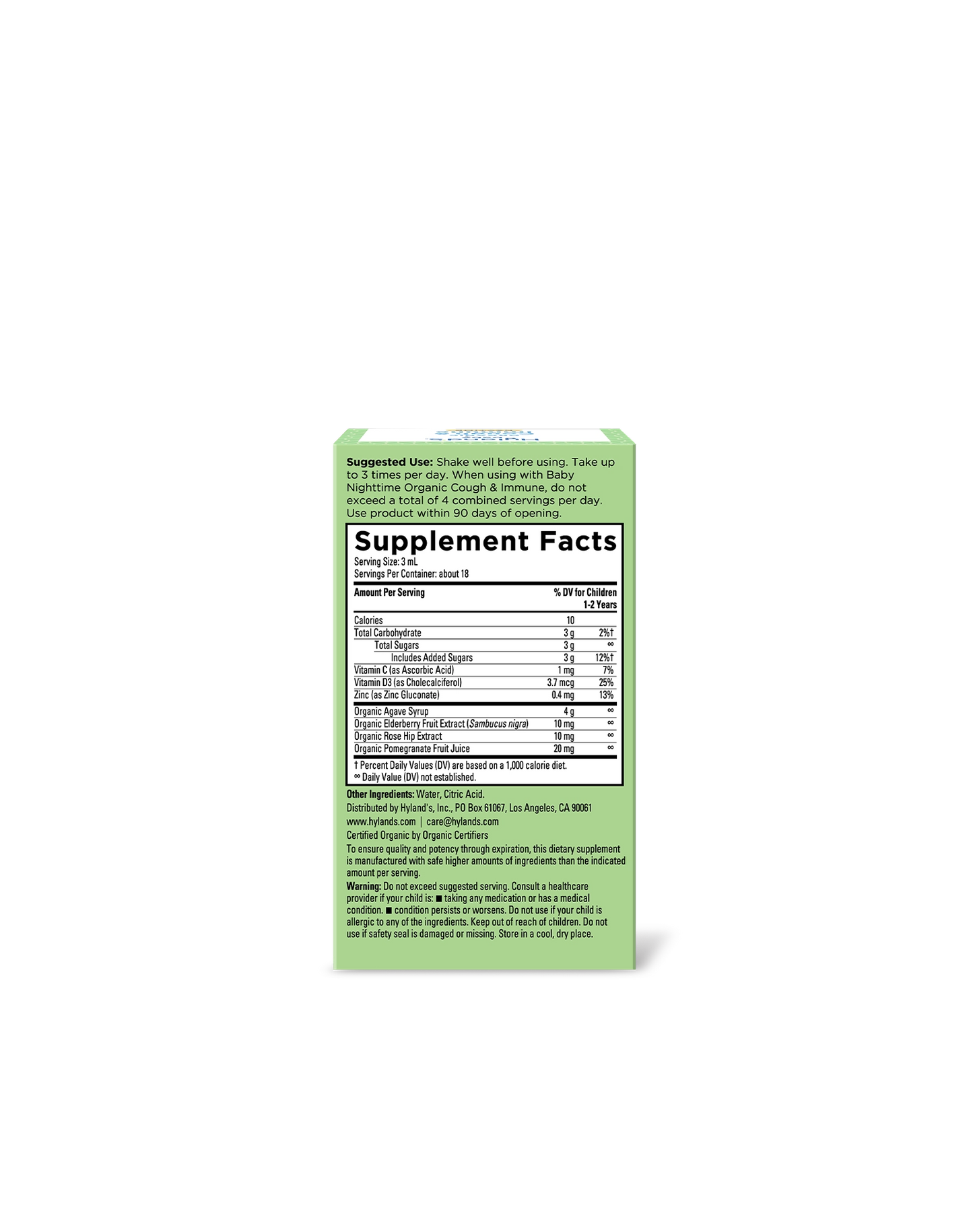 Organic Baby Cough & Immune Daytime