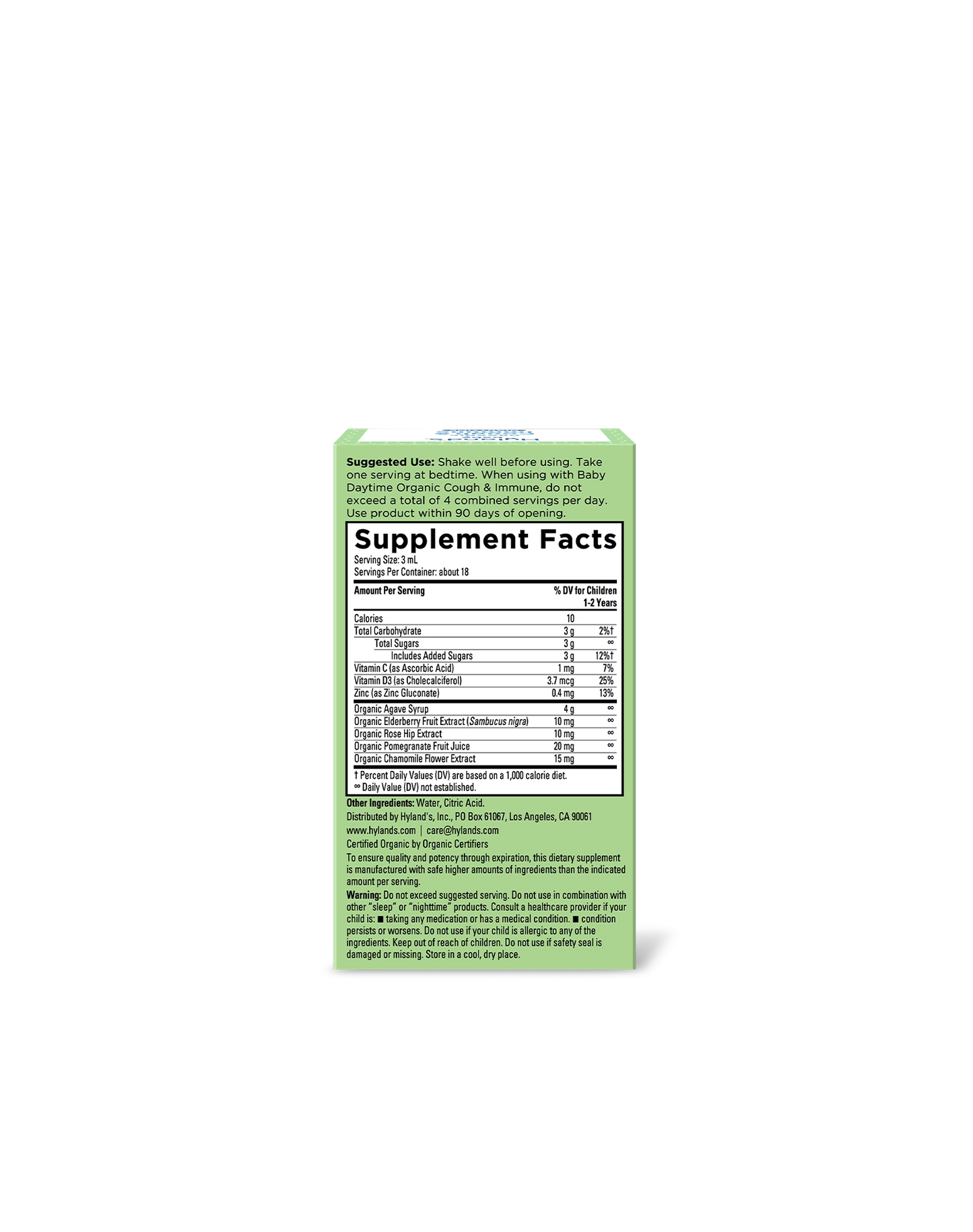 Organic Baby Cough & Immune Nighttime