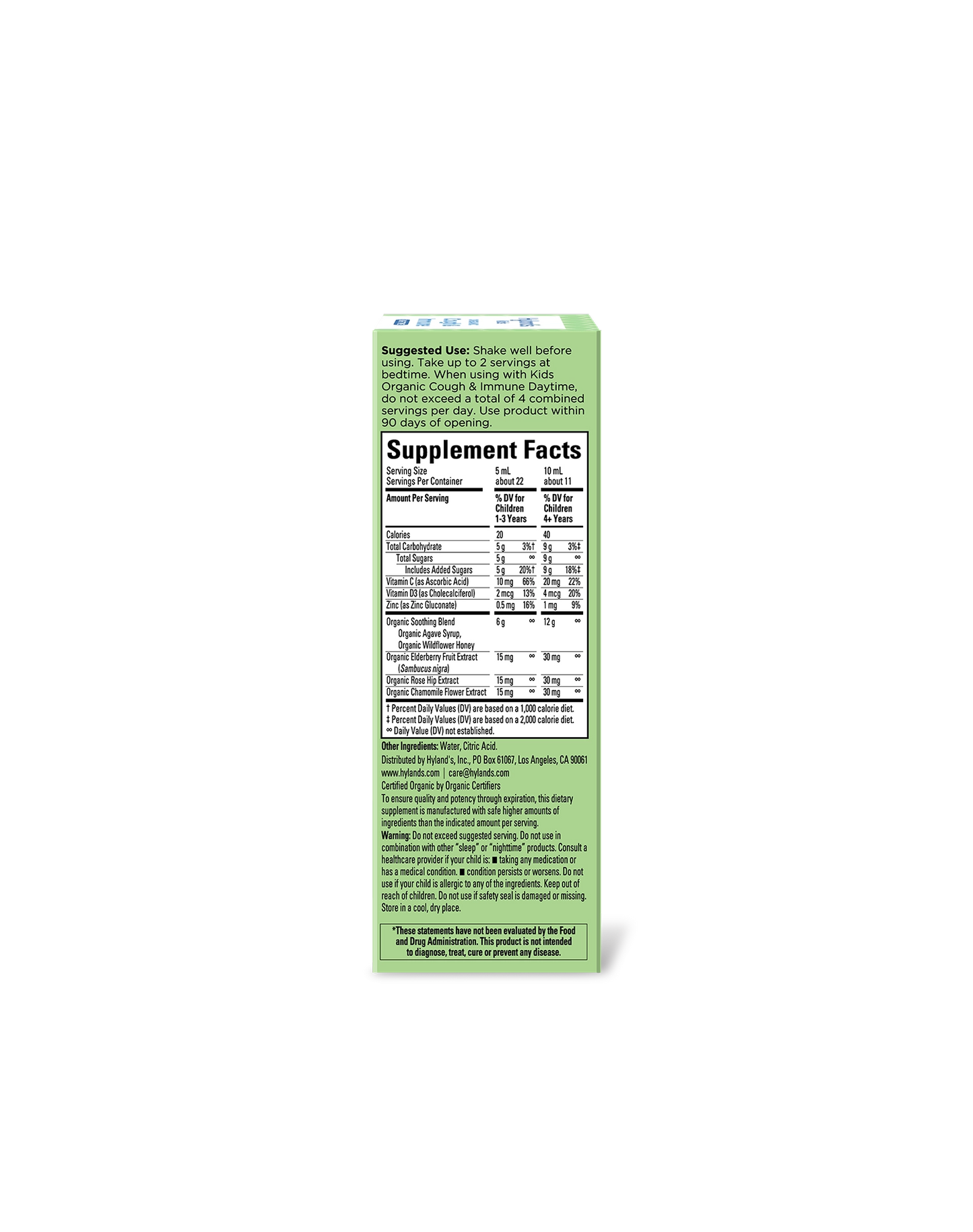 Organic Kids Cough & Immune Nighttime