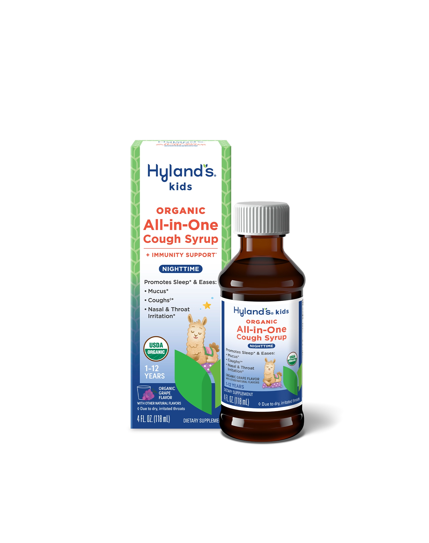 Organic Kids All-in-One Cough Syrup Nighttime – Hyland's