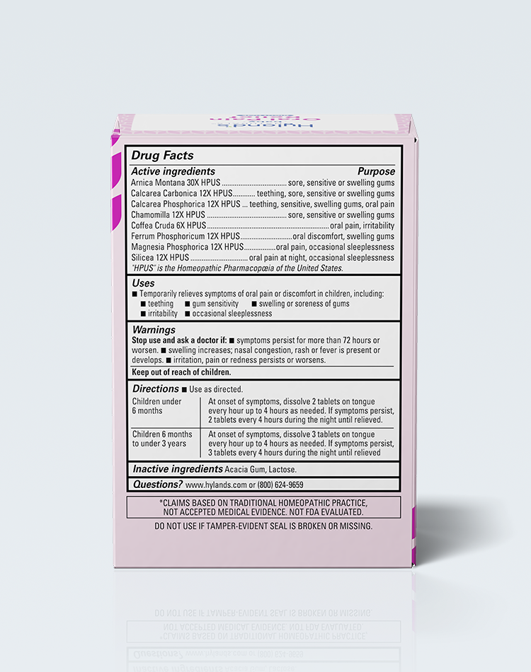 Hylands teething online