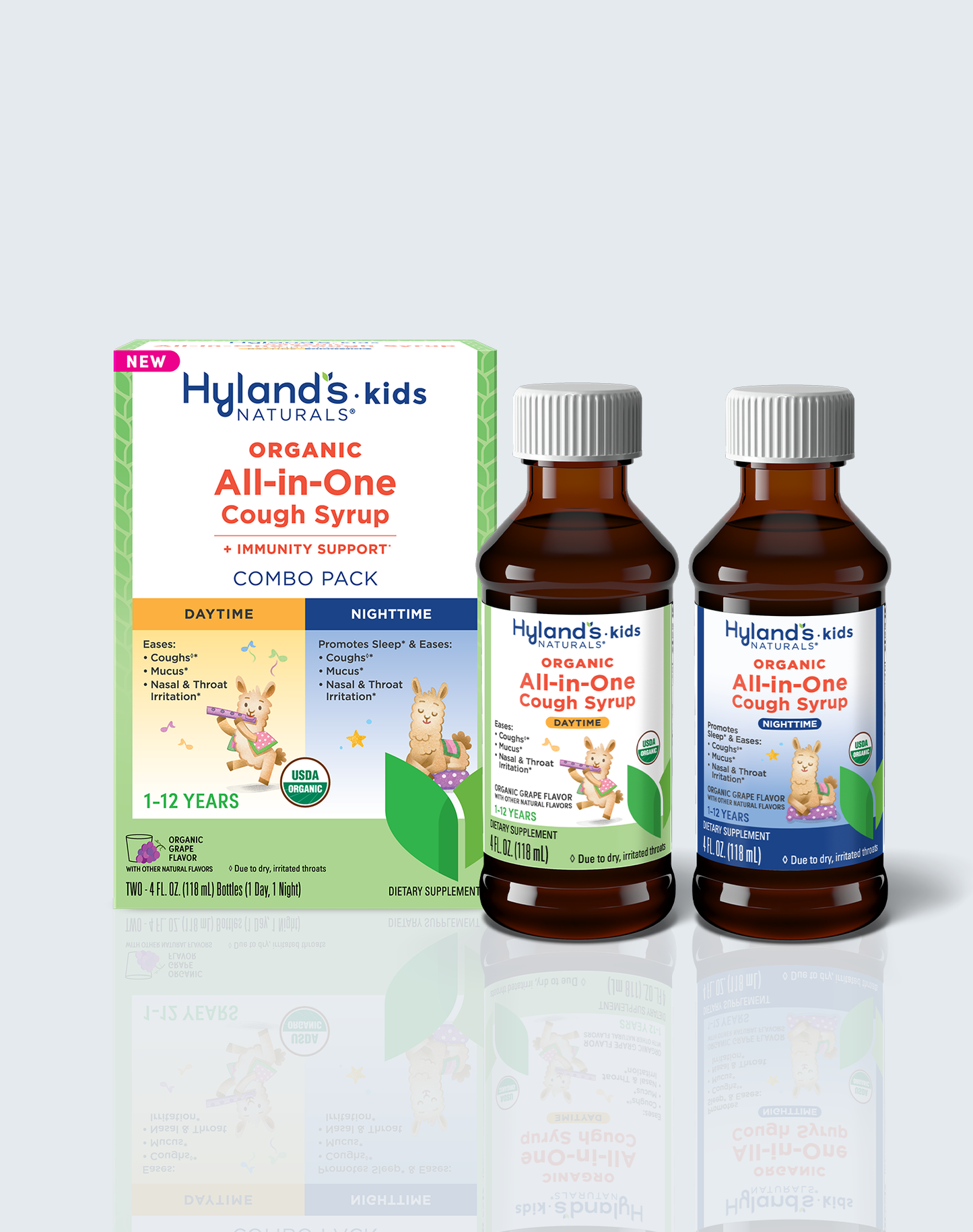 One Loop Syrup Organic Kids All-in-One Cough Syrup Combo – Hyland's