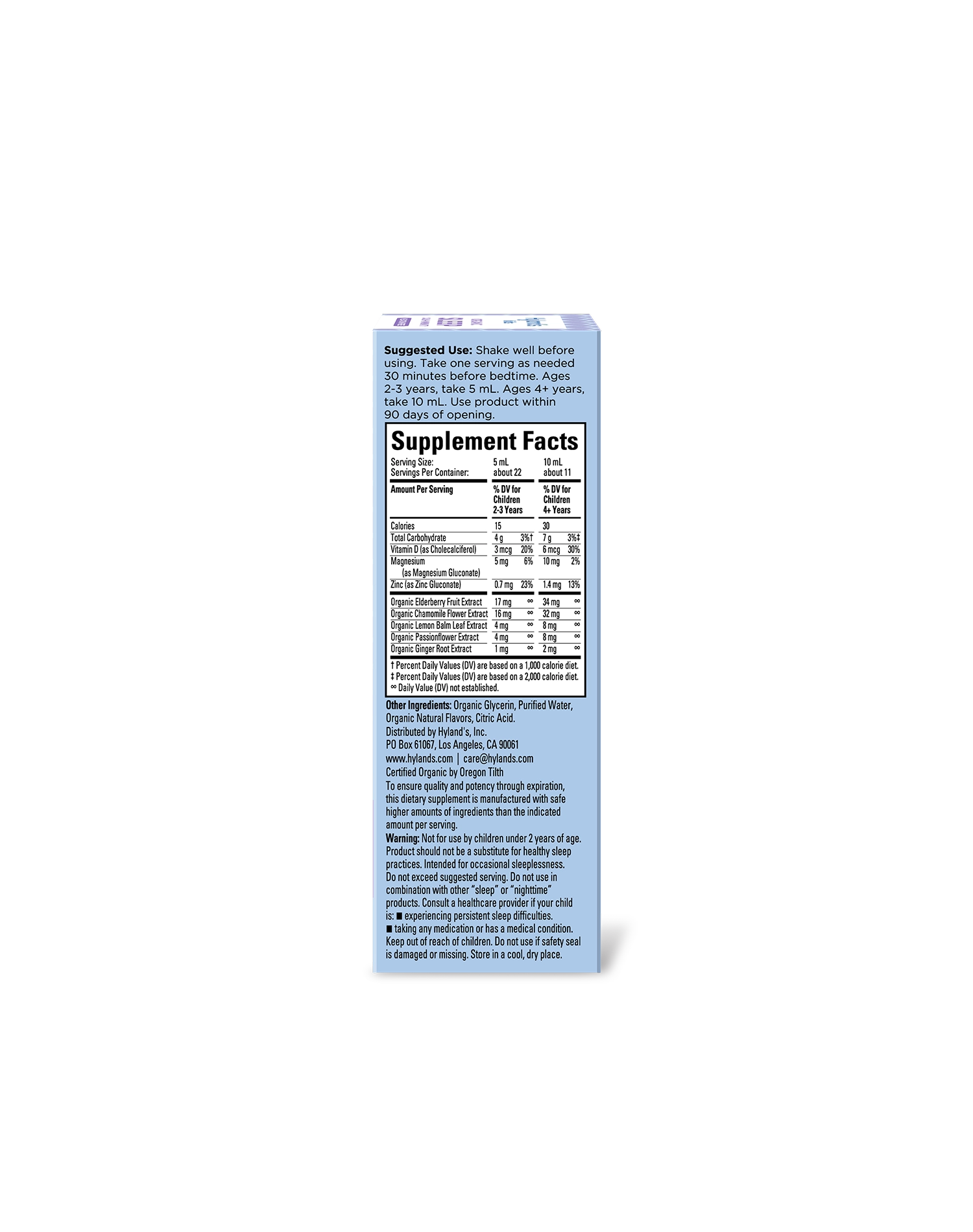 Organic Kids Sleep Calm + Immunity Liquid