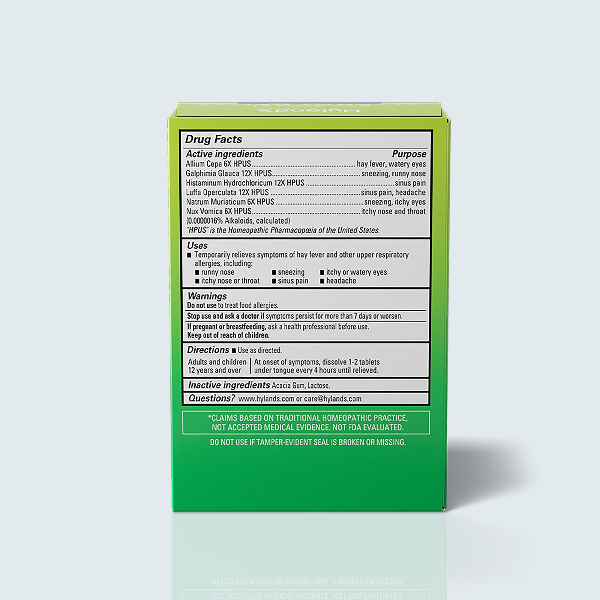 Seasonal Allergy Relief Tablets Hyland's